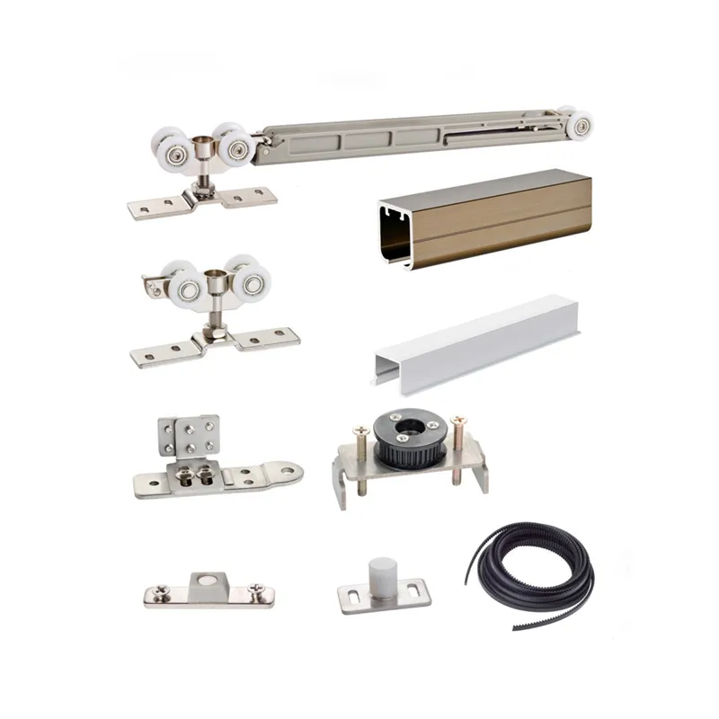 Wooden or Steel Frame Sliding Door Roller System with Soft-Closing 2+1 Same Way Open