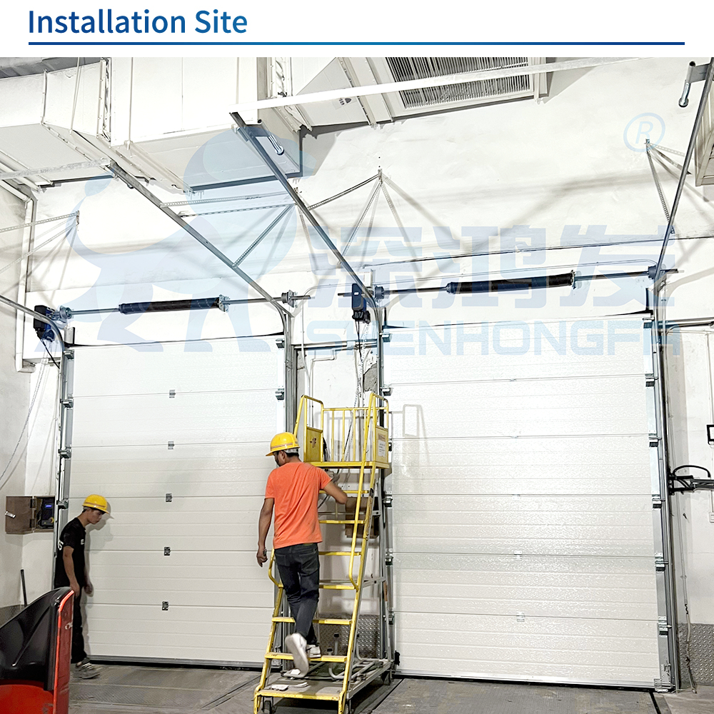 Warehouse Factory Applications Industrial Heavy Duty Steel Sectional Garage Door Automatic Overhead Door