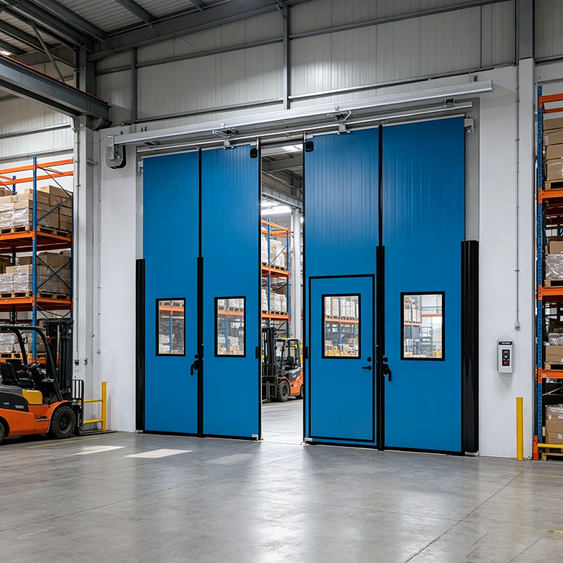 Automatic Vertical Folding Airplane Hangar Door Industrial Commercial Steel Insulated Accordion Folding Hangar Door