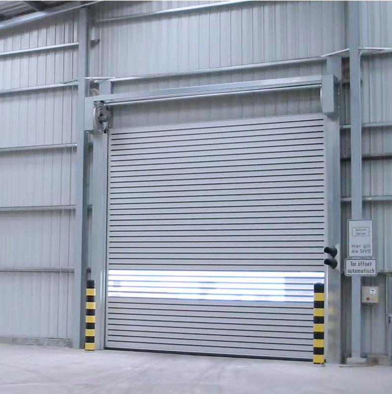 Fast Aluminum Insulated Garage Doors Metallic High Speed Spiral Roller Shutter Door Rolling Gates