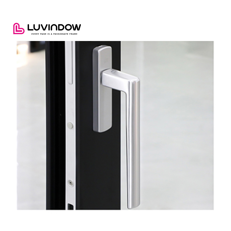 Luvindow Hurricane Impact Thermal Break Exterior Patio Aluminium Sliding Doors With Argon Low E Tempered Aluminium Glass Door