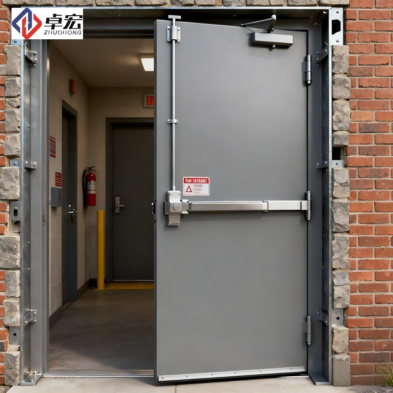 UL Certified Security Door with Push Bar Fire Door for Residential Projects