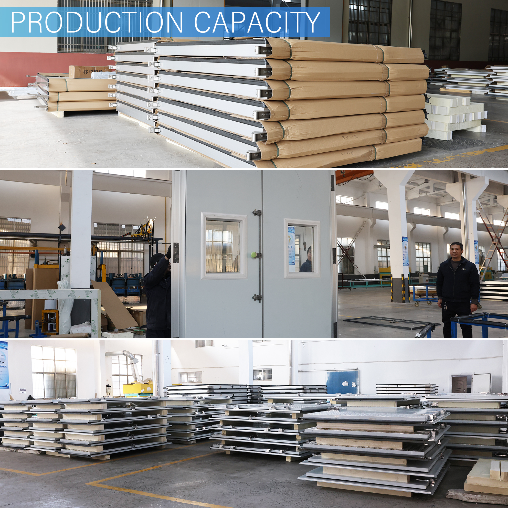Cold Storage Electric Sliding Door for Large Cold Room