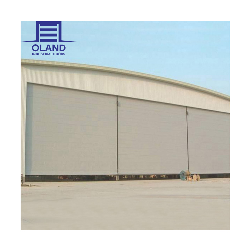 High Quality Durable Professional Manufacturer Windproof PVC Fabric Mega Aircraft Hangar Foldable Doors Industrial Mega Door