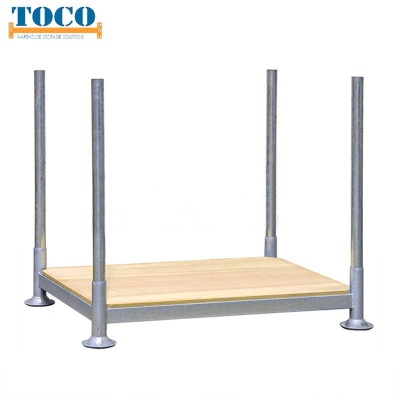 UV Protection Steel Window Door Movable Pallet Stacking System with Wood Deck