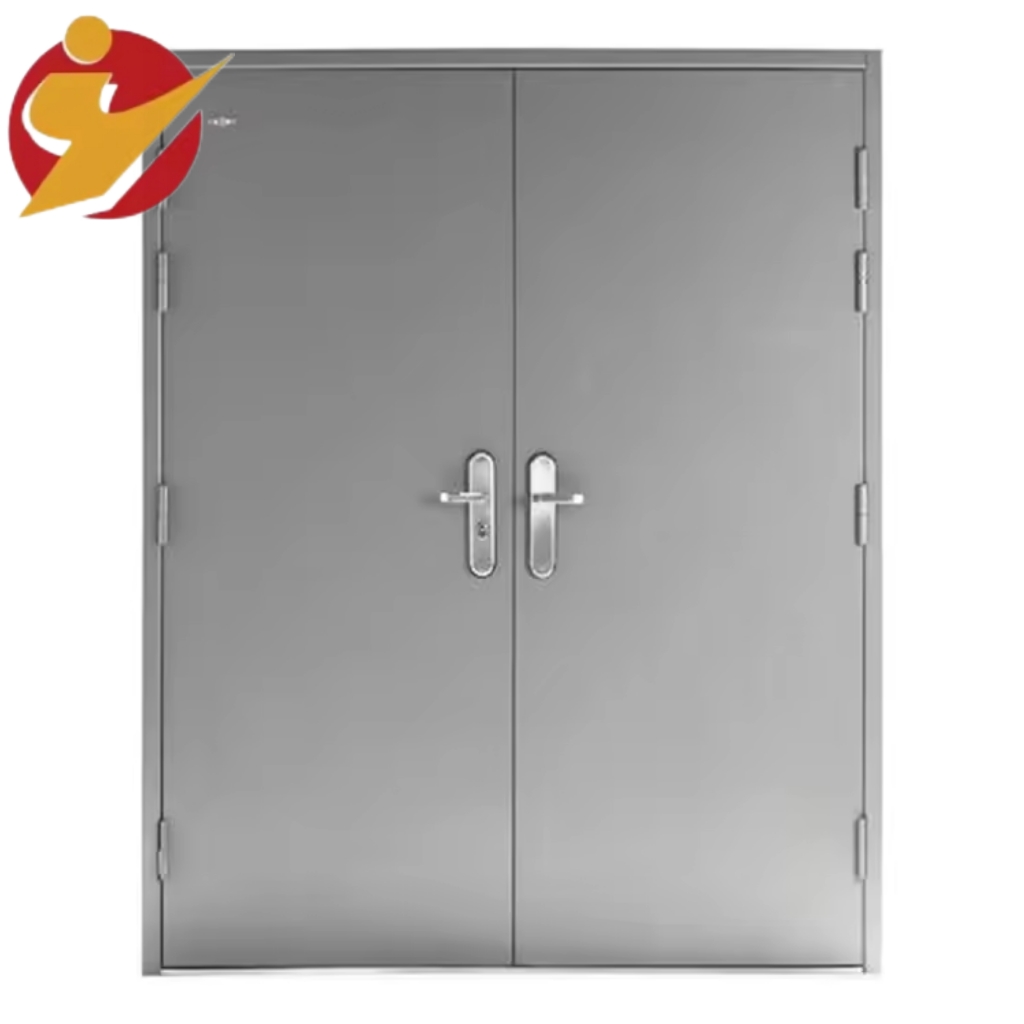 Professional Manufacturer's Standard Fire Door 36 X 80 1 Hour Rating Wooden Fire Door with Push and Pull Opening Method