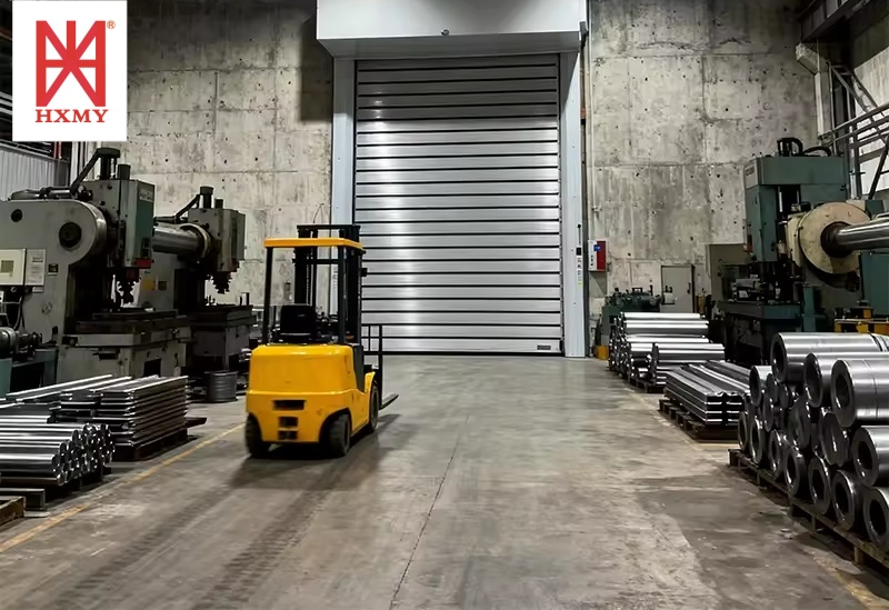 Safe Automatic Hard Fast Roll up Door with Security Lock System for Aircraft Hangar, Automotive and Industry