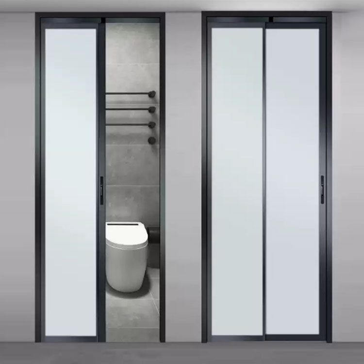 Ultra Narrow Border Aluminum PD Folding Door Ideal Space Solution For Compact Bathroom Doorway