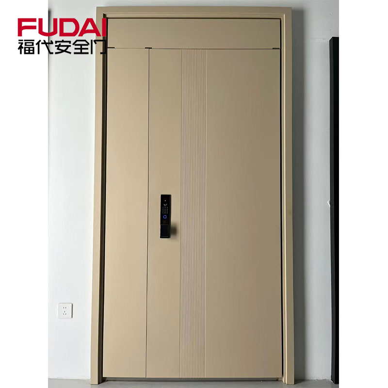 Modern Anti-Theft Security Steel Front Door with Finished Surface for Outdoor Residential Use