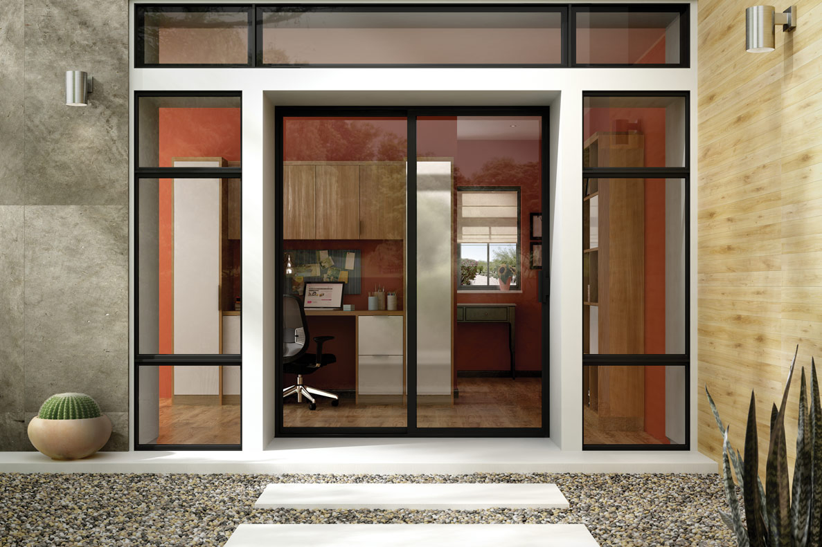 Exterior Steel Door Glass Door Wholesale Security French Aluminum Door