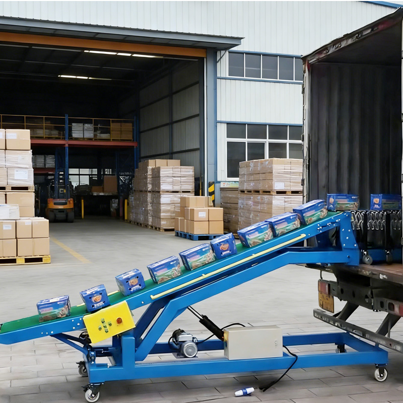 Logistics Warehouse Transfer Conveyor Adjustable Height Dock Equipment for Trailer Loading System