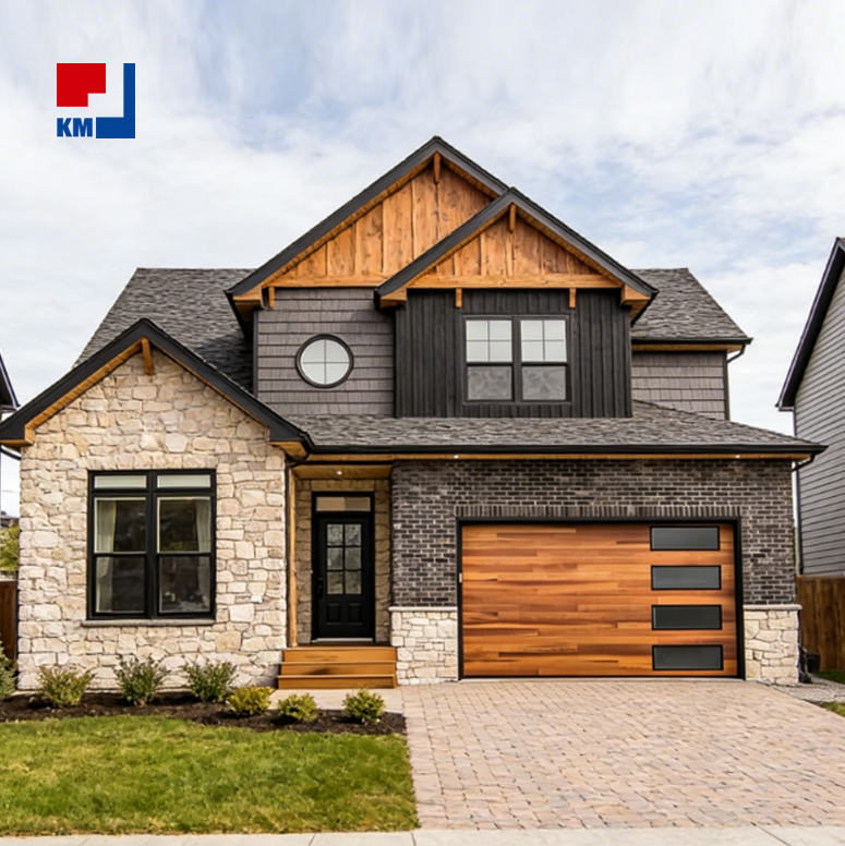 Modern Automatic Aluminum Glass Garage Door High Lift Sectional Overhead Doors for Luxury Villa Waterproof Windproof