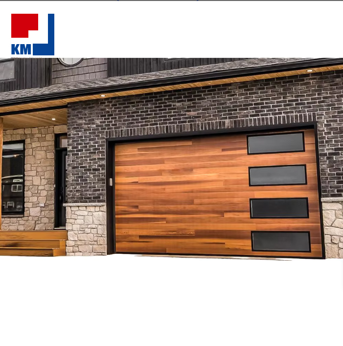 Modern Automatic Aluminum Glass Garage Door High Lift Sectional Overhead Doors for Luxury Villa Waterproof Windproof