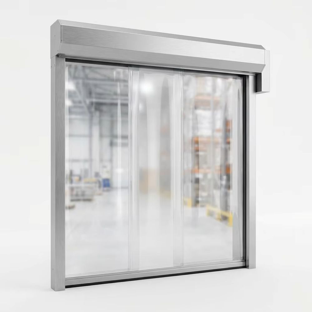 Intelligent Auto-Reset High Speed Door with Radar &amp; Photocell Sensor for Industrial Use