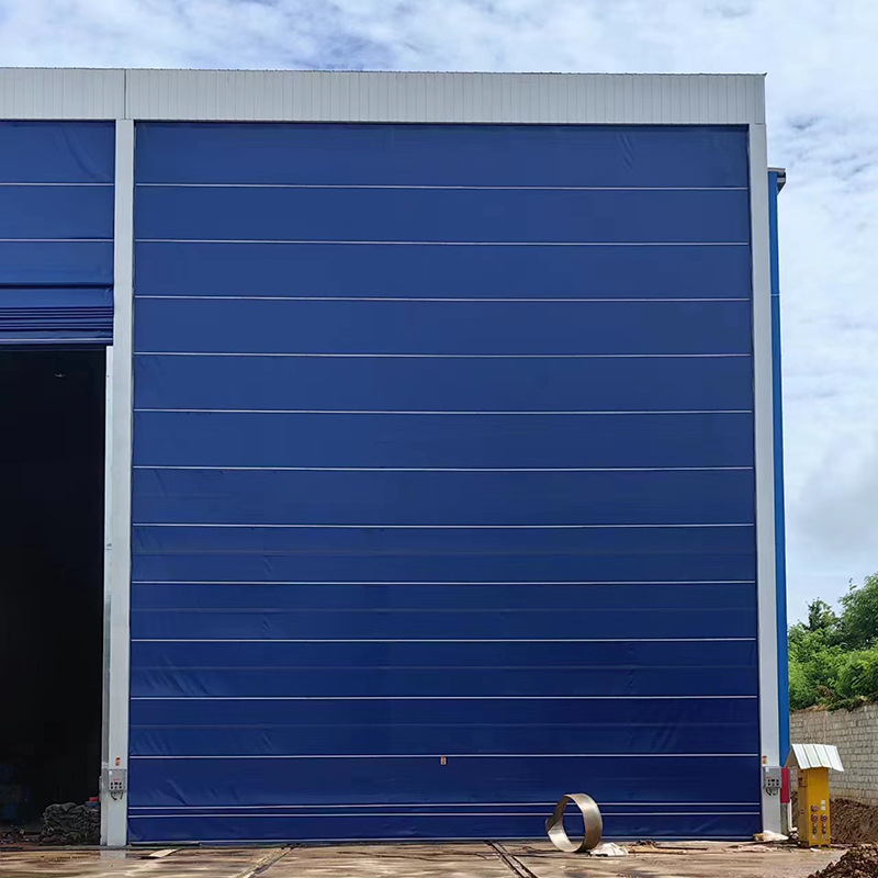 Modern PVC Flexible Double-Layer Windproof Insulated Lifting Interior Commercial Hangar Door for Workshop Warehouse Aircraft