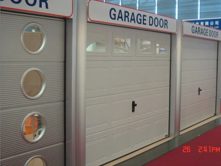CE Approved Steel PU Insulated Residential Automatic Overhead Sectional Garage Door
