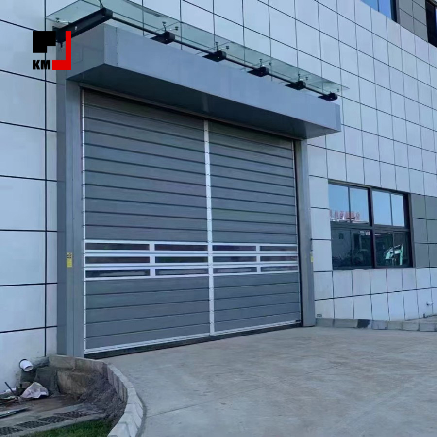 Automatic Insulated High Speed Roll up Spiral Door Thermal Barrier Rapid Action Hard Fast Doors for Industrial Warehouse Access