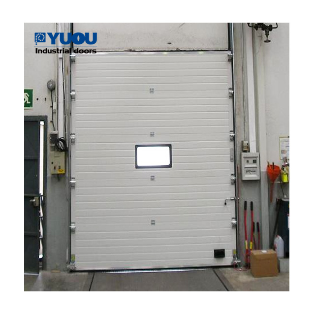 China Manufacturer YUOU Apartment Project Automatic Large Auto Lift Steel Overhead Motorized Sectional Door