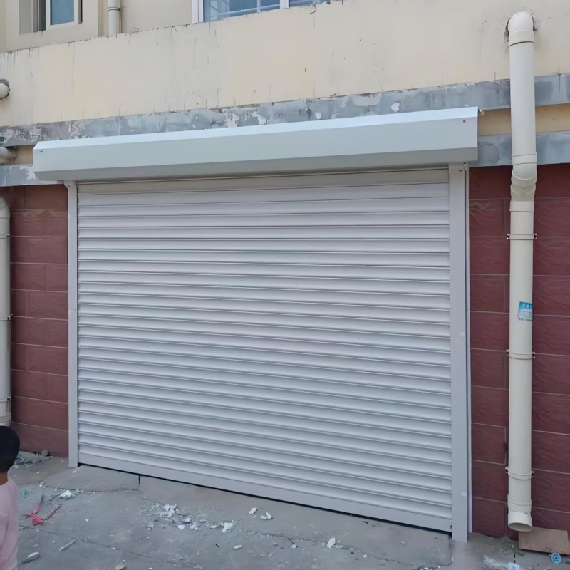 Modern Finished Steel Roller Shutter Door with Waterproof Feature Customizable Size &amp; Remote Control for Warehouse Use