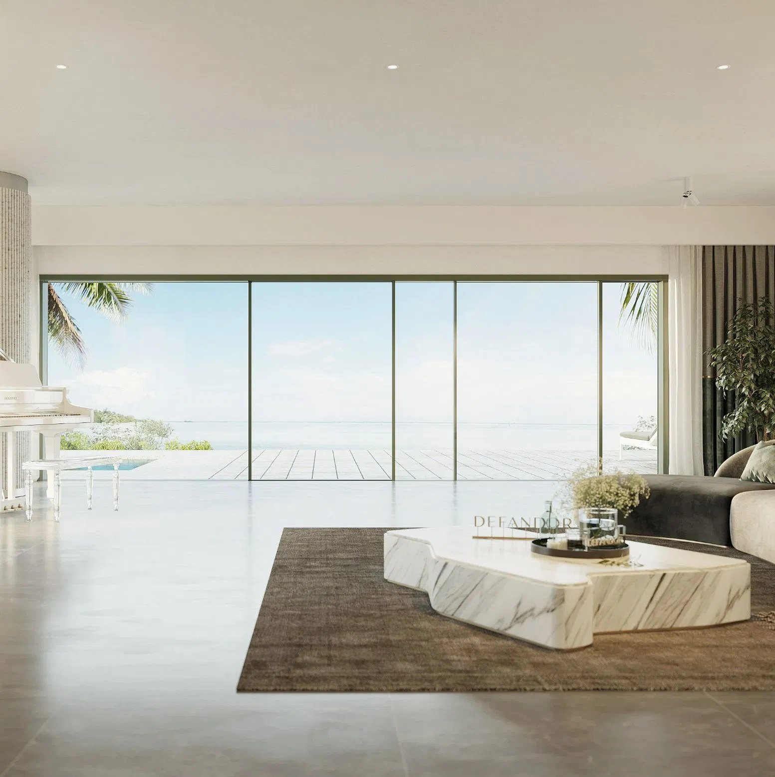 Premium Aluminum Alloy Sliding Door with Smart Automation
