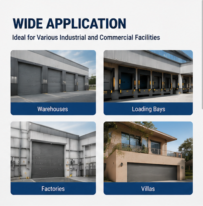 Automatic Windproof Aluminum Alloy Rolling Shutter Door for Garage &amp; Industrial Security