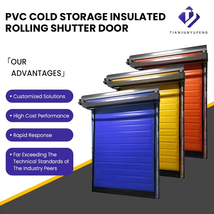 Modern PVC Cold Storage Rolling Shutter Door High Speed Door Freezer Thermal Insulation Fast Opening Stable Operation Low