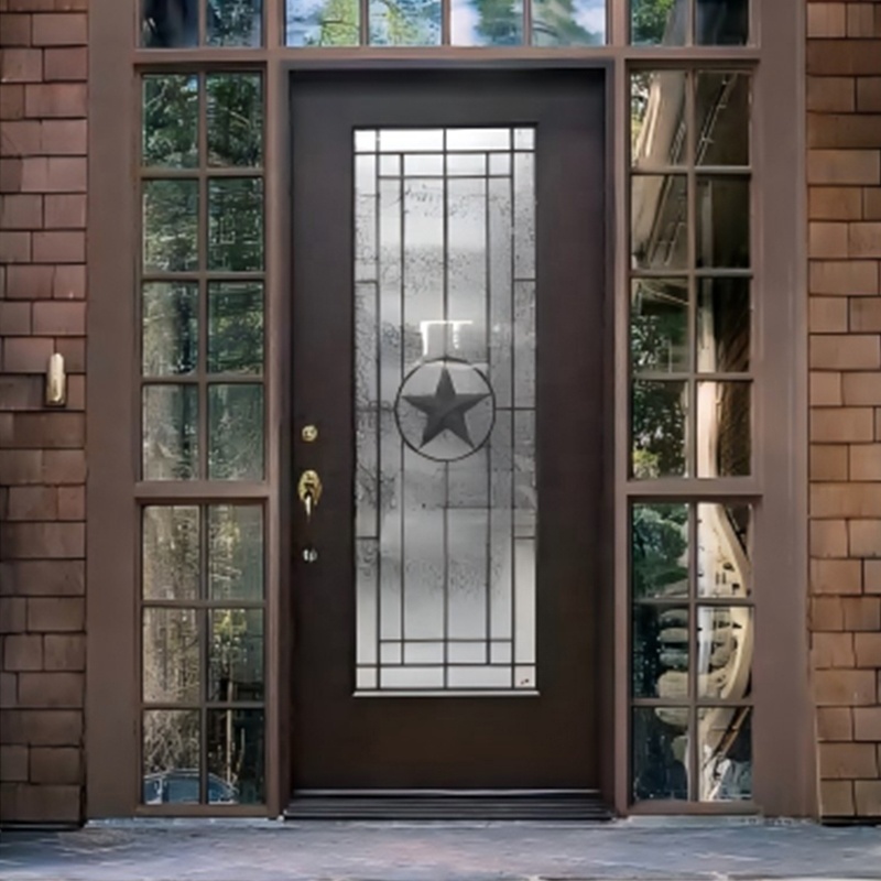 Custom Aluminum Doors Modern Design Double Glass Doors For Residential And Commercial Use