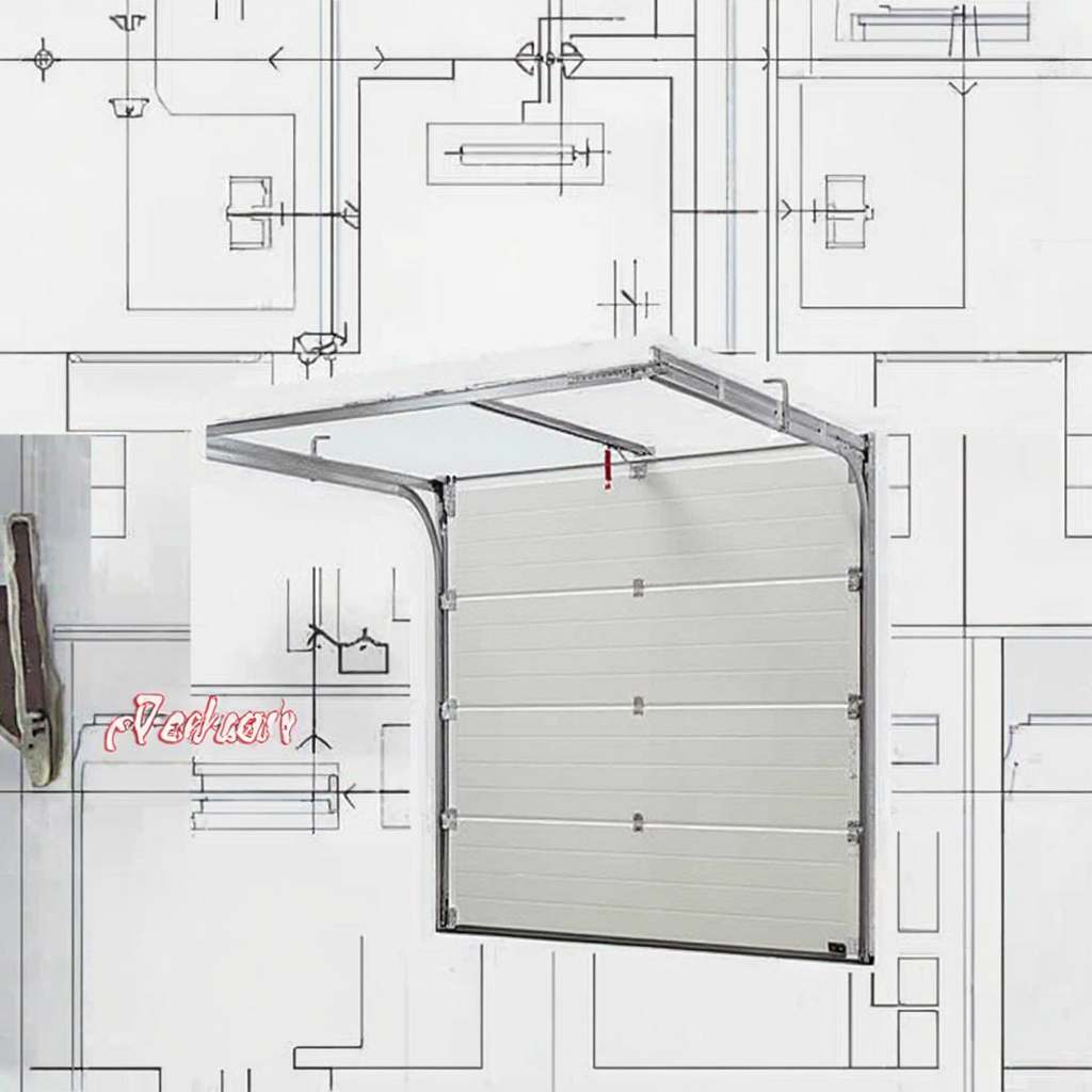 Modern Design Steel Sectional Sliding Garage Doors Fiberglass Netting China's Overhead System for Logistics Finished Surface