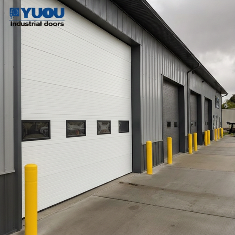 China Vertical Sectional Door Logistic System Use Suppliers Factory Sandwich Panel Automatic Sectional Doors