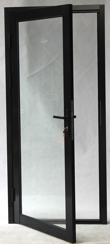 Aluminium Alloy Glass French Door for Apartment and Supermarket Use Waterproof Customizable Size &amp; Color