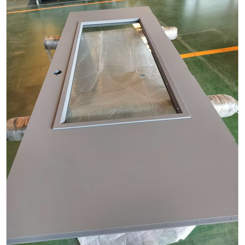 Full Window 45 Mins Fire Rated Flush Commercial Hollow Metal Doors
