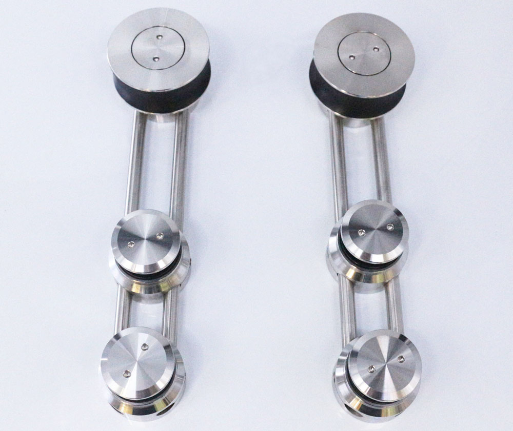 Frameless Stainless Steel Sliding Glass Door Accessories Hardware Sliding Door Systems