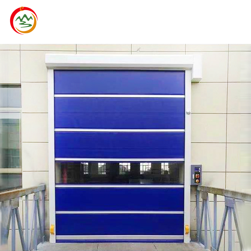Modern Design PVC High-Speed Door Fast Rolling Rapid Door for Warehouses OEM Direct Factory Price Windproof Feature