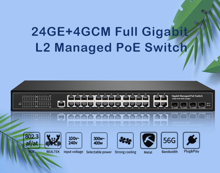 Gigabit PoE Switch Main View