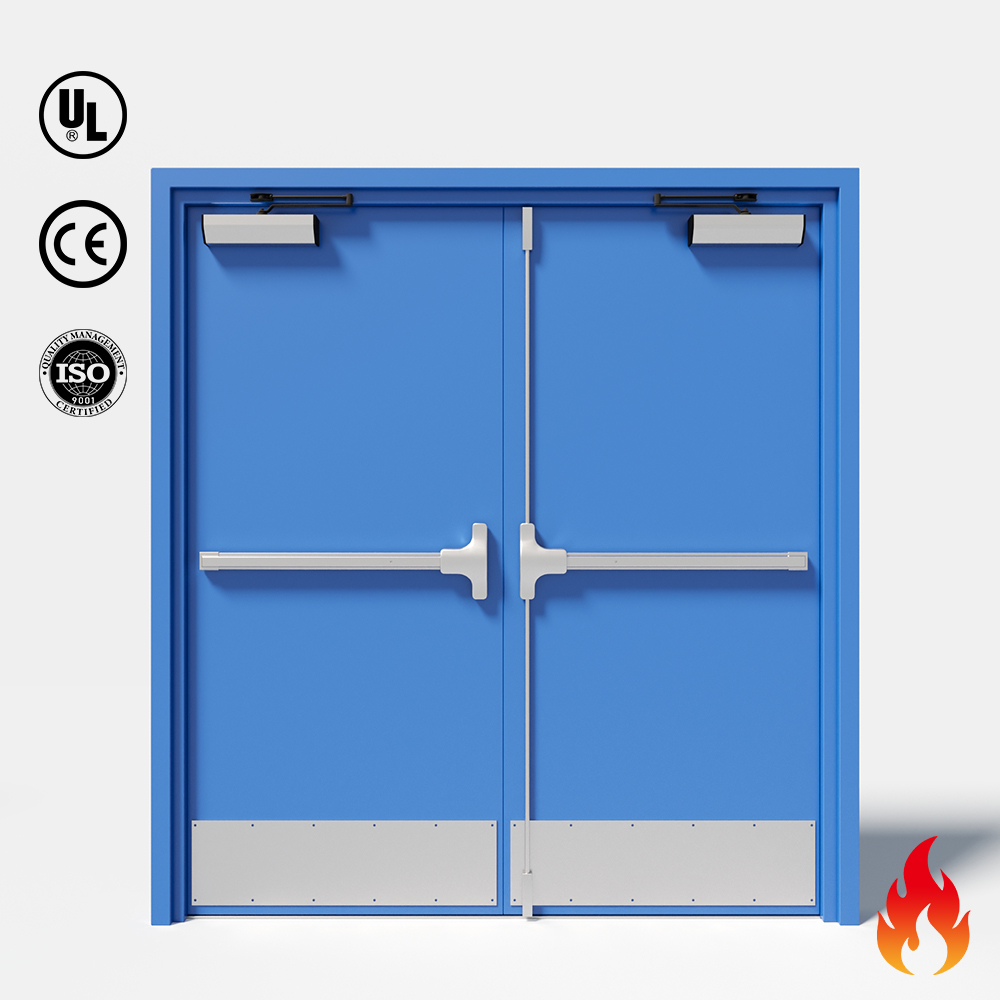 Modern Style Custom Steel Fireproof Door, Fireproof Door 90 Minutes Suitable for Hotel Apartments