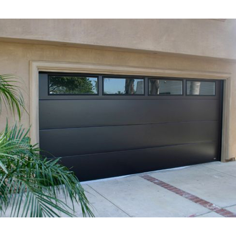 Custom Aluminum Automatic Sectional Electric Garage Doors Hurricane Impact Glass Garage Door