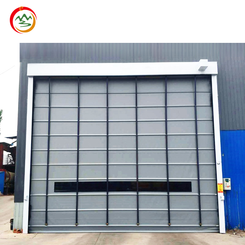 Automatic Fast Rolling Shutter Door Dust-Free and Thermal Insulated PVC Plastic Cloth Flexible Workstation Access