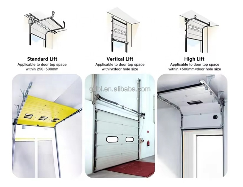 Motorized Warehouse Overhead Door &amp; Insulated Sectional Garage Door for Sale