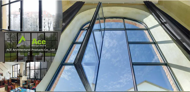 Exterior Steel Door Glass Door Wholesale Security French Aluminum Door