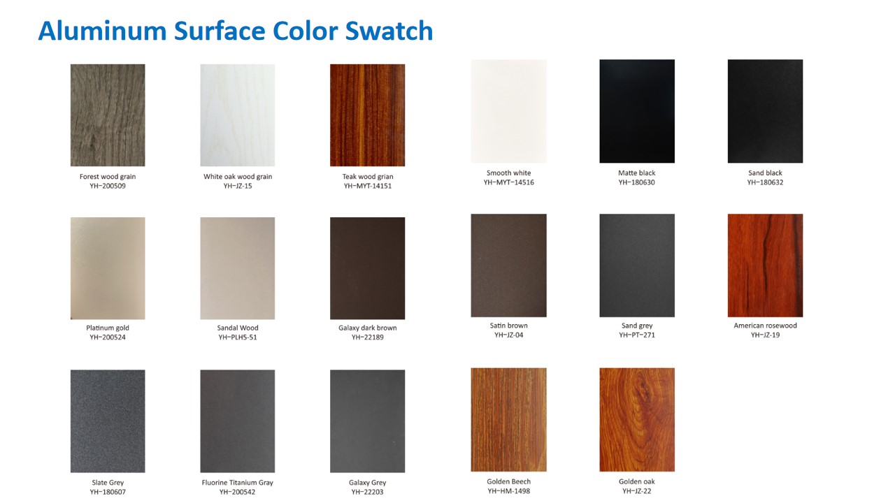 Modern Doors and Windows Aluminum Alloy System for House & Hotel Exterior Applications