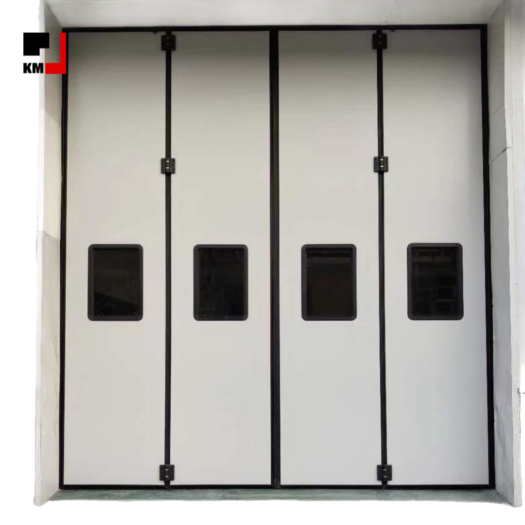 Custom Lightweight Accordion Hangar Doors - Industrial Automatic Sliding Steel