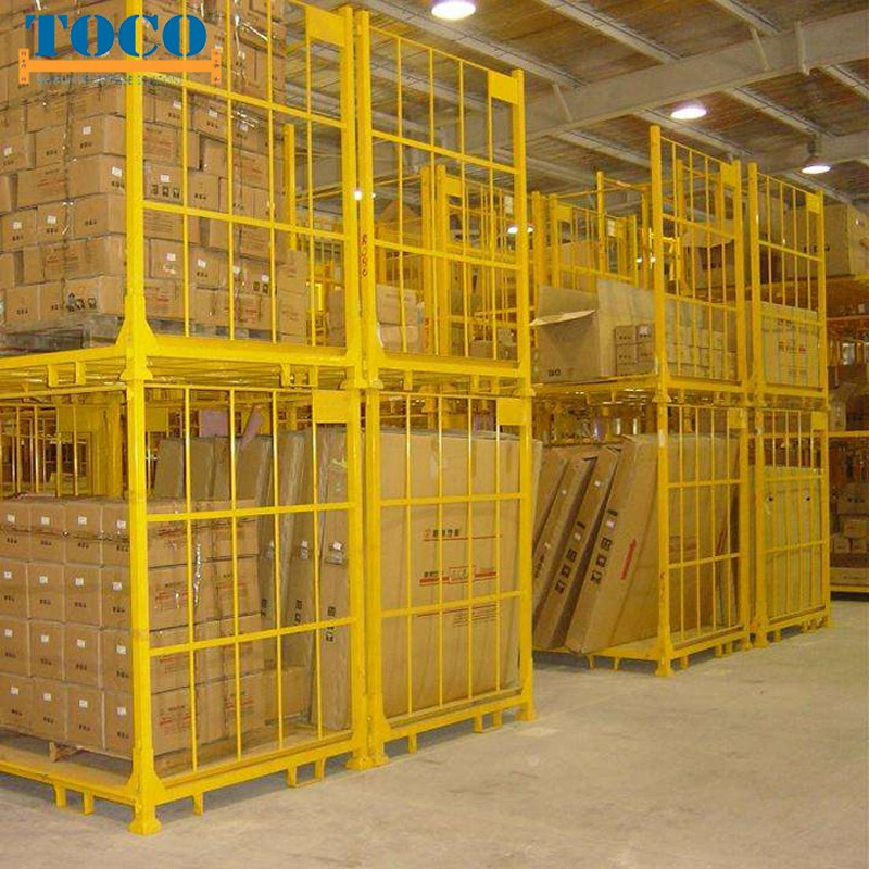UV Protection Steel Window Door Movable Pallet Stacking System with Wood Deck