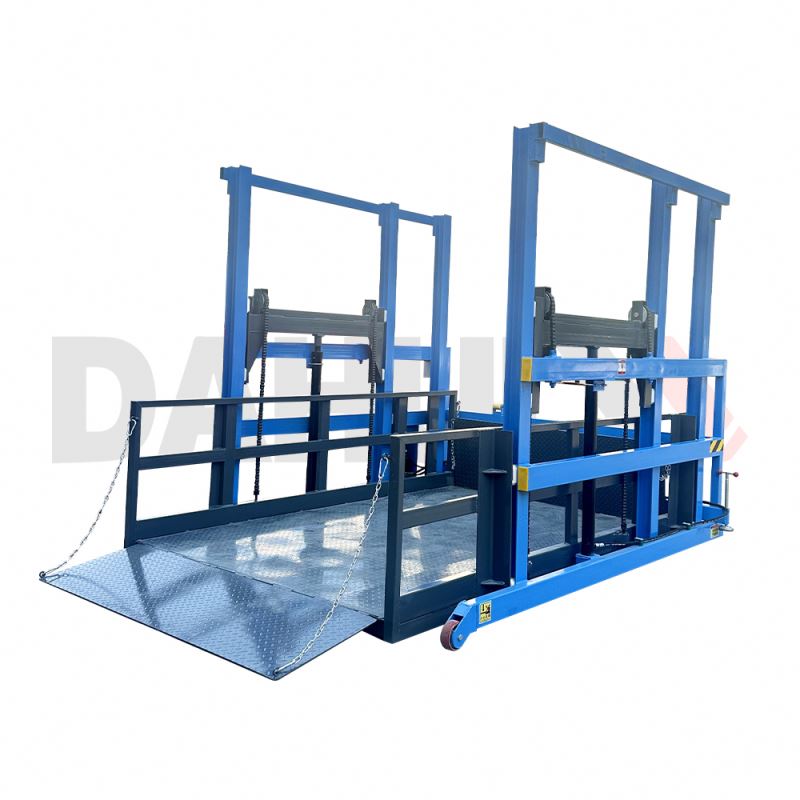 Hydraulic Container Lift Dock Leveler Portable Loading Dock Speed Lift Platform 2 Tons CE Certified 30s Lifting Time Table