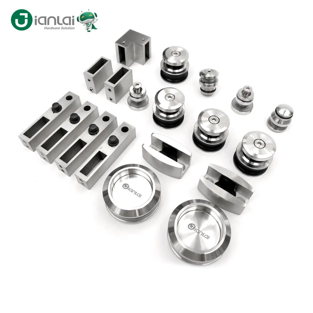 Frameless Shower Door Hardware Stainless Steel Sliding Shower Door System