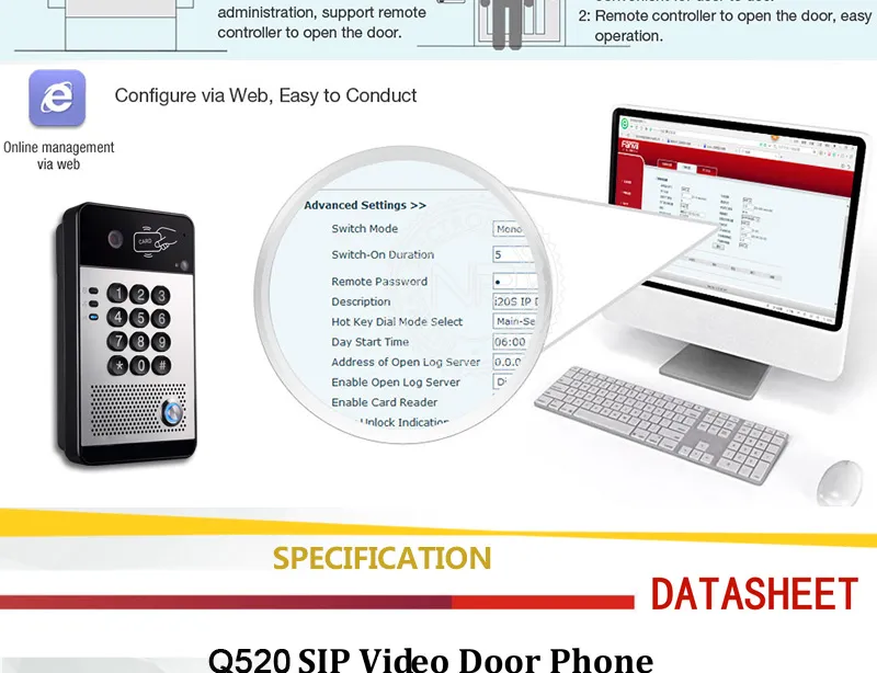 SIP Video Door Phone Intercom System
