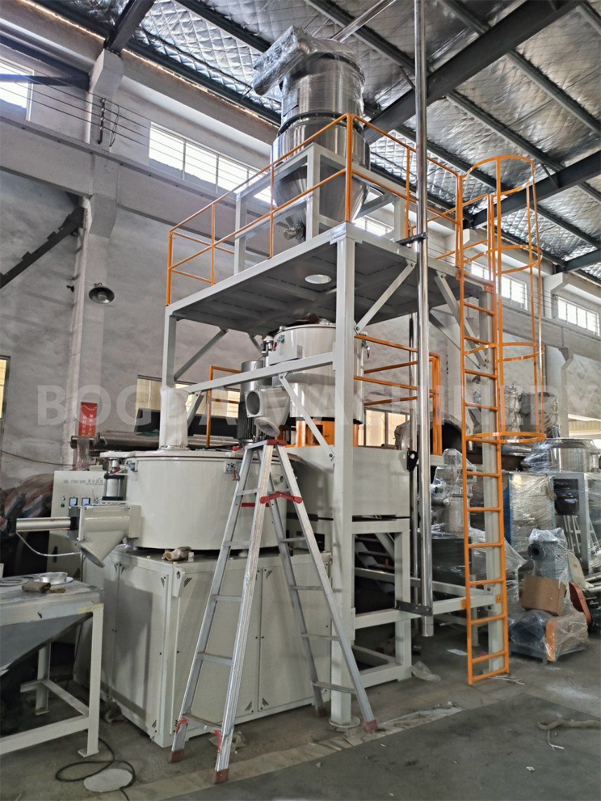 Automatic Plastic Powder Weighing Feeding Mixing System PVC WPC Door Frame Window Profile Extrusion