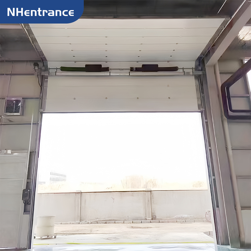 Steel Insulated Sectional Door for Factory and Logistics Center with Torsion Spring System and Smart Automation