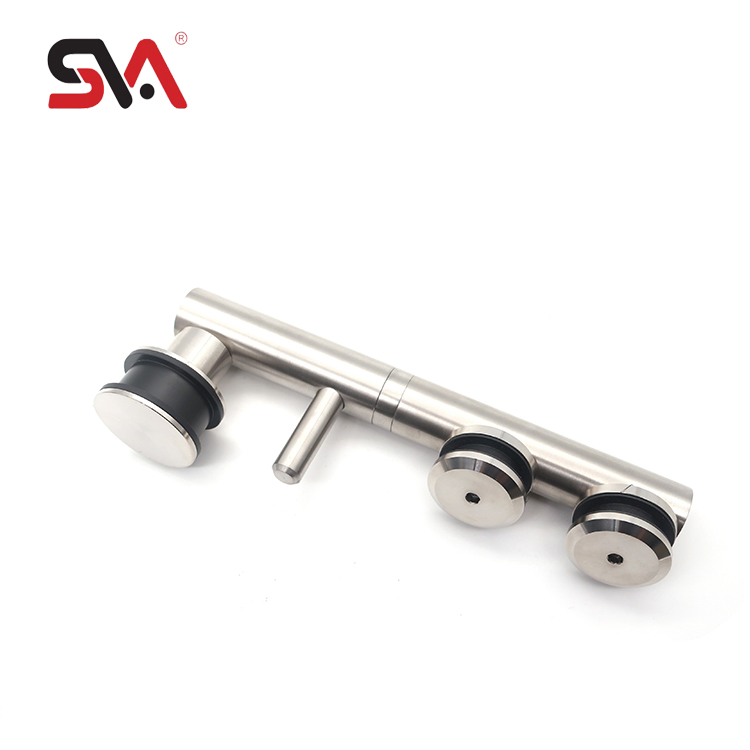 Modern Factory Price Stainless Steel Bathroom Corner Sliding System for 8-10mm Glass Door