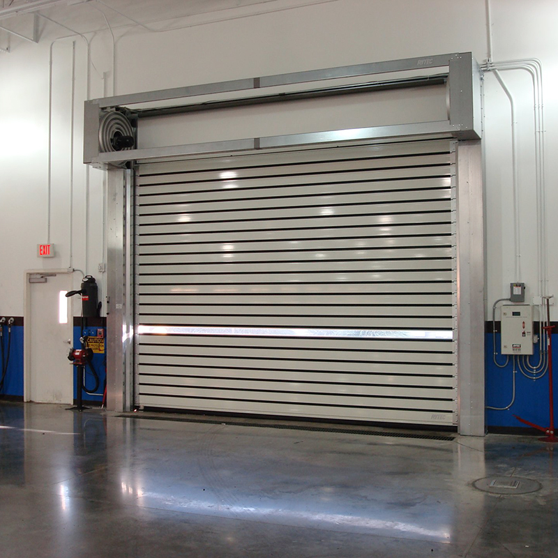 High Speed Thermal Protect Industrial Heavy Duty Aluminum Alloy Spiral Fast Rolling Shutter Doors for Sale