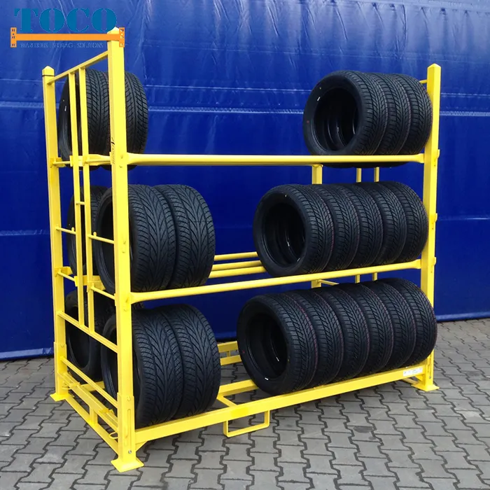 UV Protection Steel Window Door Movable Pallet Stacking System with Wood Deck